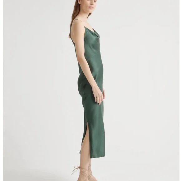 Quince cowl neck washable silk Dress - Picture 1 of 2